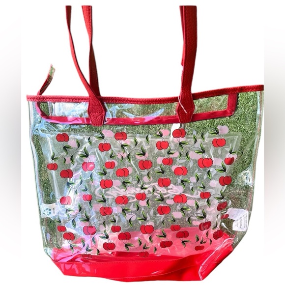 BRAND NEW - Ed Hardy Cherry-Cherries Zip Top Tote Bag - Picture 2 of 4